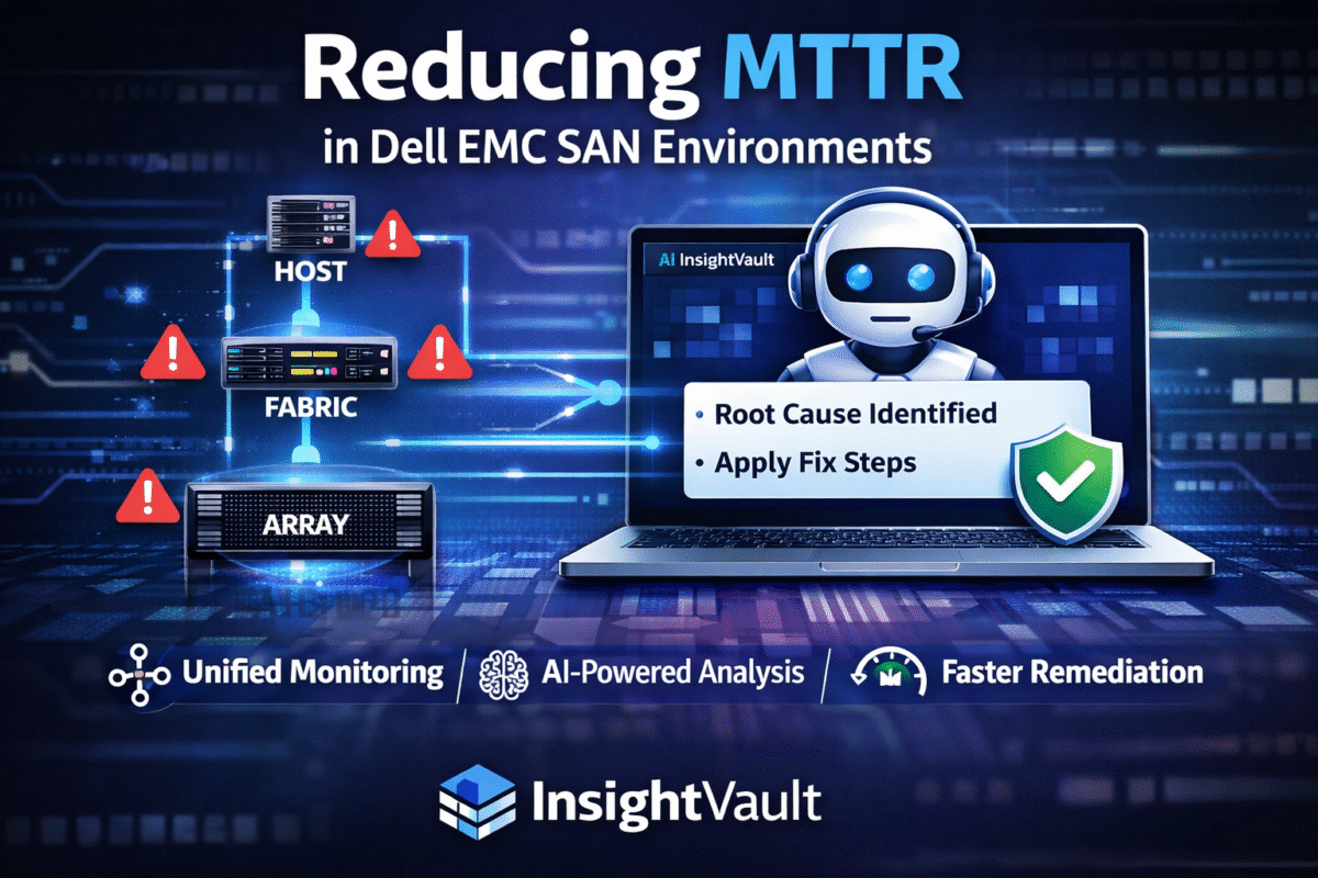 Reducing MTTR in Dell EMC SAN Environments