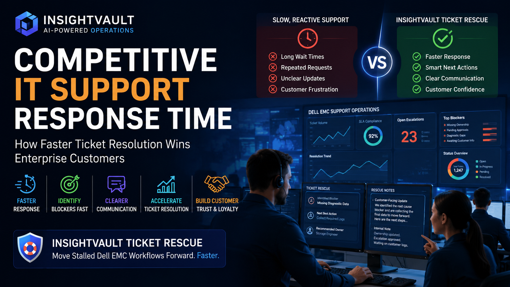 competitive IT support response time